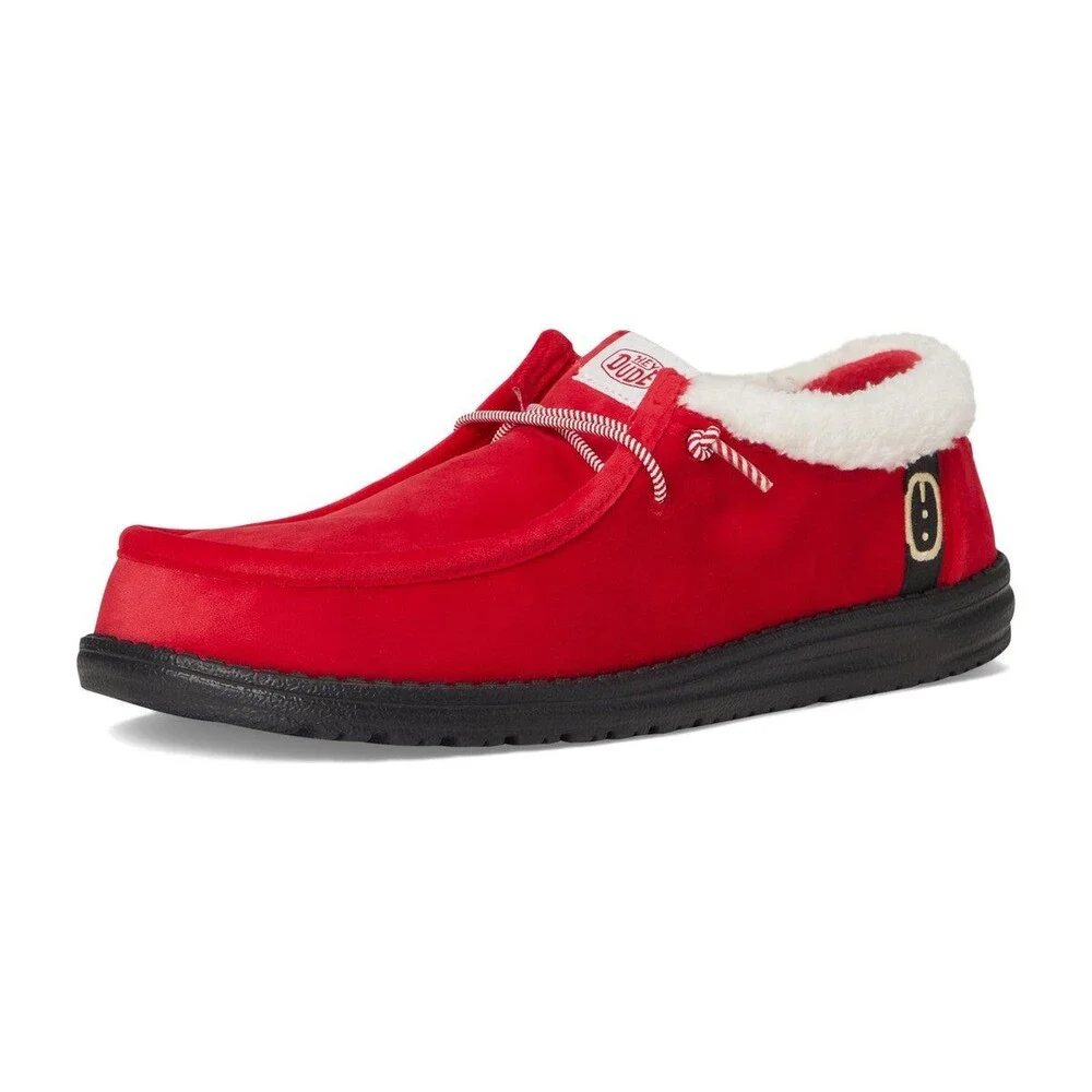 Hey Dude Men's Wally Santa Claus Red 45313-610